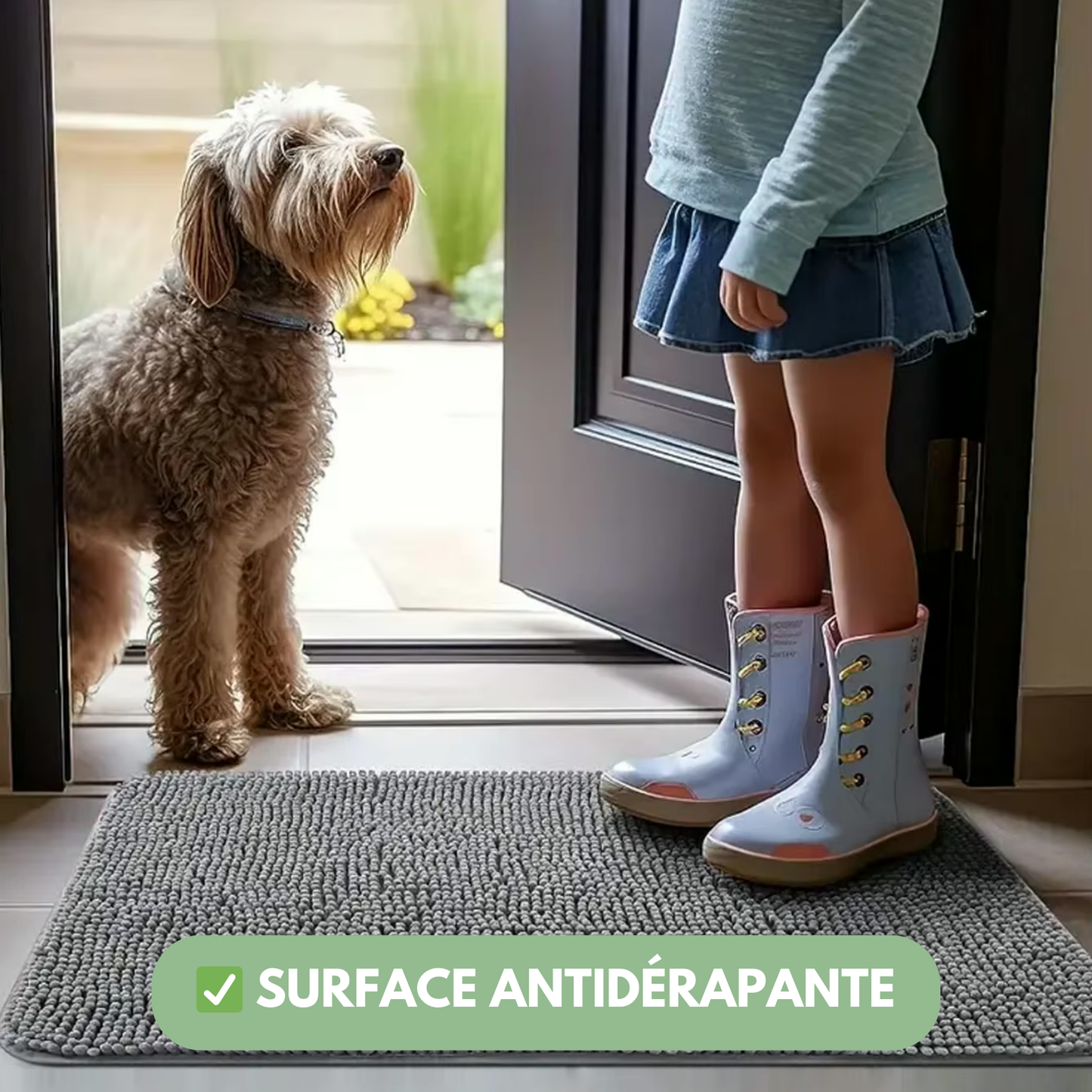 Tapis ultra-absorbant - pattes d'animaux