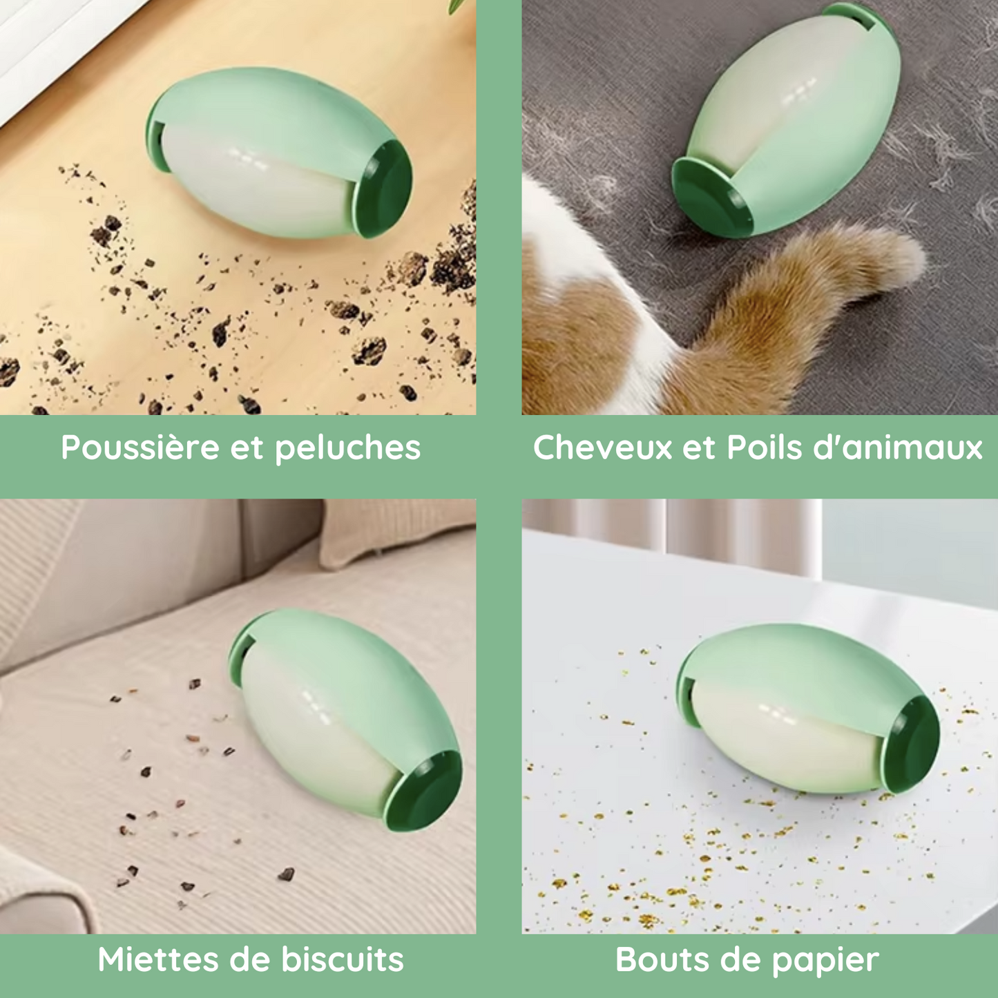 Anti-poils et peluches réutilisable